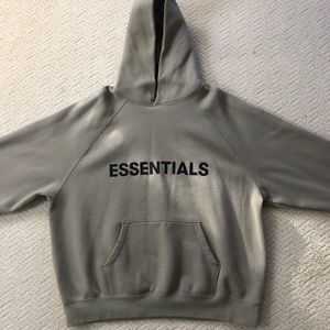 Fear of God Essentials 3D Silicone Hoodie Moss